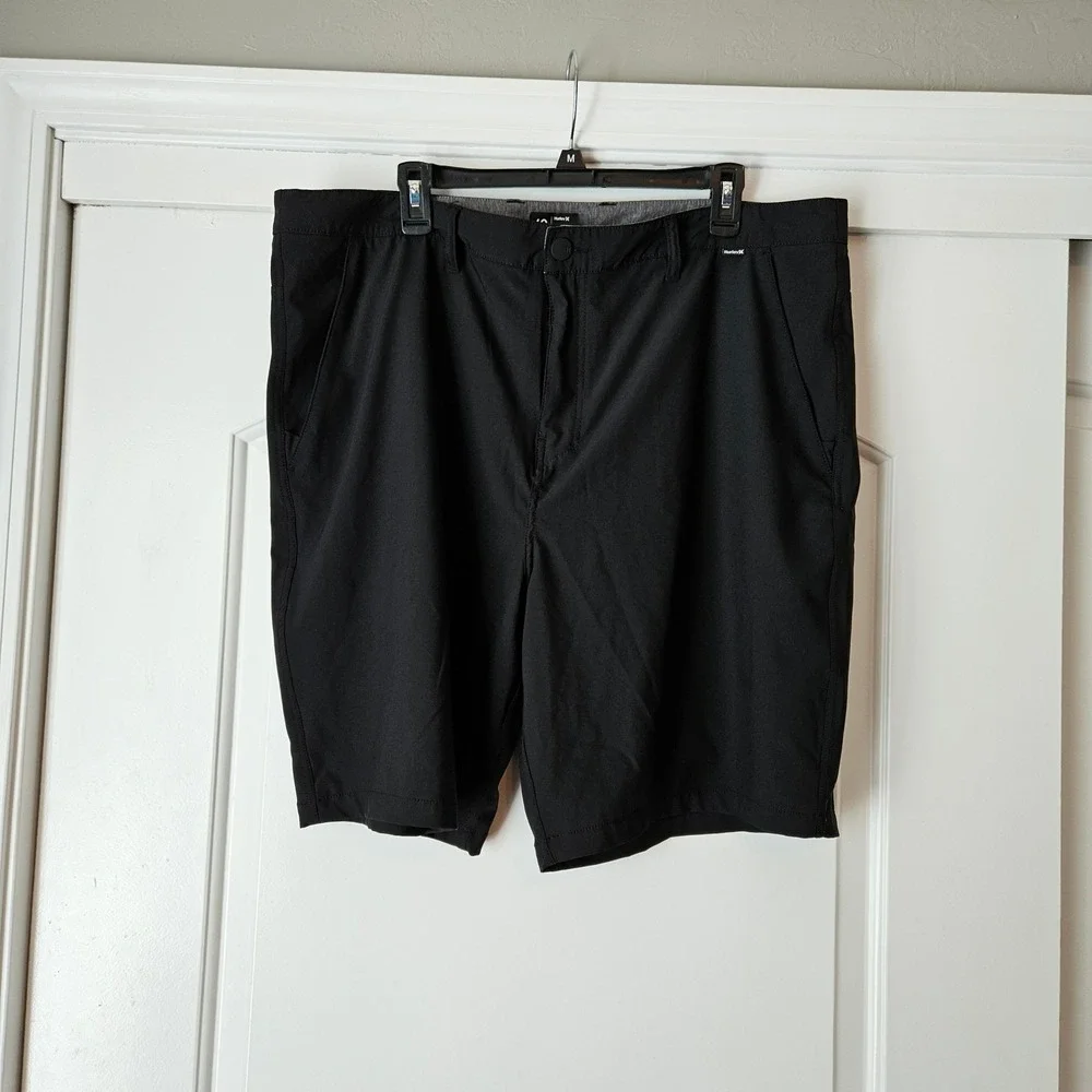 Hurley Board Shorts Black Mens 40 Phantom 9" Inseam - Picture 1 of 7